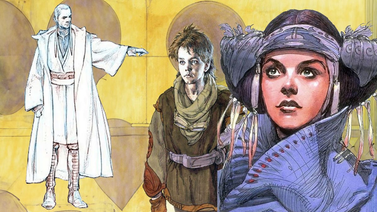 Iain McCaigs Kostümkonzepte für Star Wars: Episode I - Die dunkle Bedrohung.