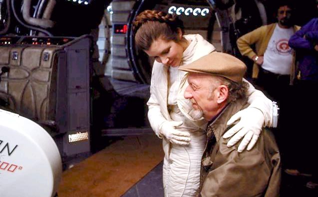Beliebt, aber langsam: Irvin Kershner mit Carrie Fisher im Falken