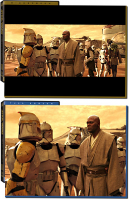 Mace Windu in der Schlacht von Geonosis in Breit- und Vollbild
