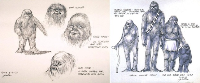 Konzeptzeichnungen zum Star Wars Holiday Special