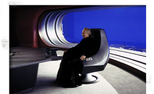 Palpatine auf seinem Thron in Star Wars: Episode II - Angriff der Klonkrieger