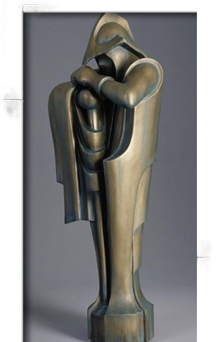Detaillierte Bronzestatuen bewachen Palpatines Büro in Star Wars: Episode II - Angriff der Klonkrieger