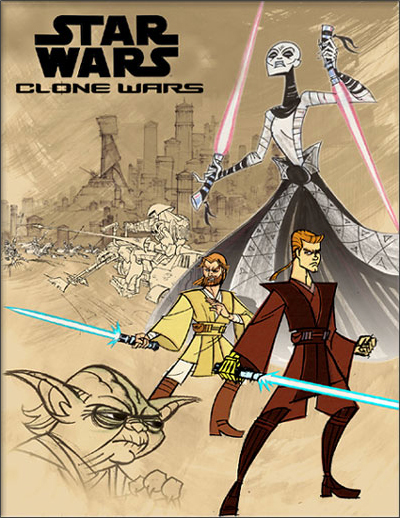 Ein Poster für Star Wars: Clone Wars