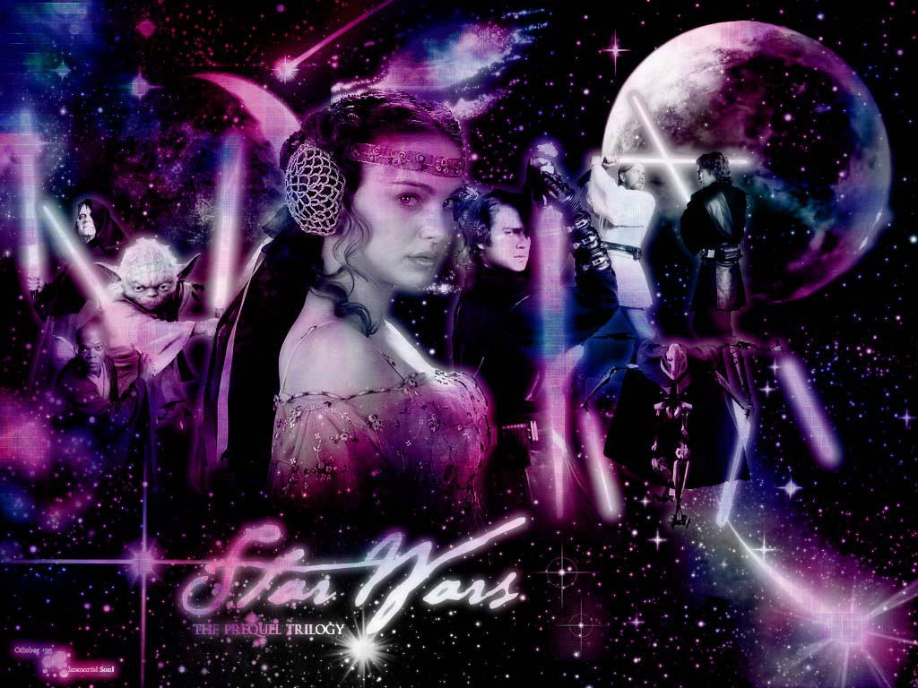 Yoda, Padmé, Anakin u.a. (Collage)