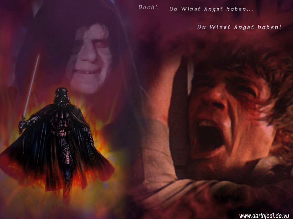 Palpatine, Luke und Darth Vader