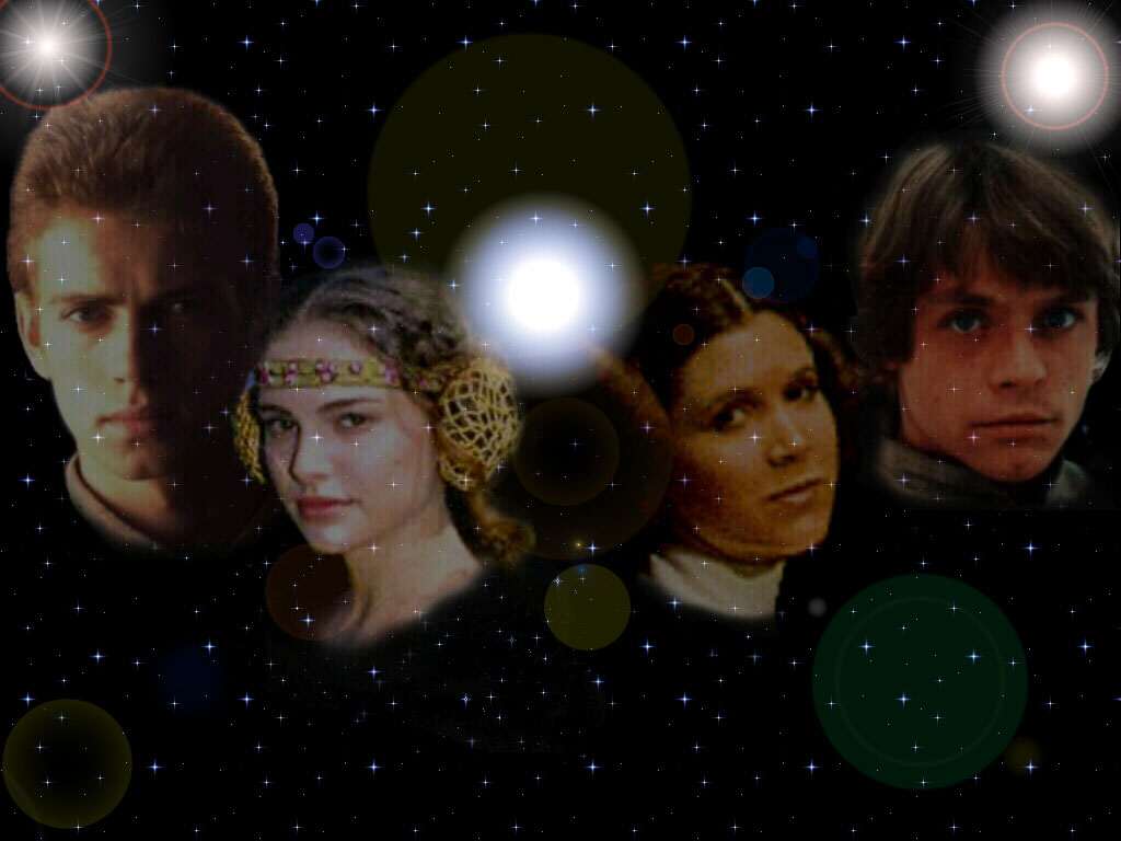 Anakin, Padmé, Leia und Luke