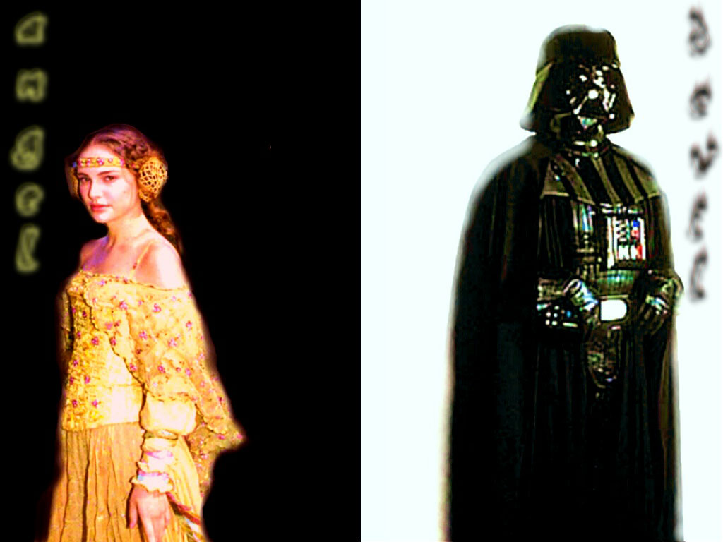 Padmé und Vader