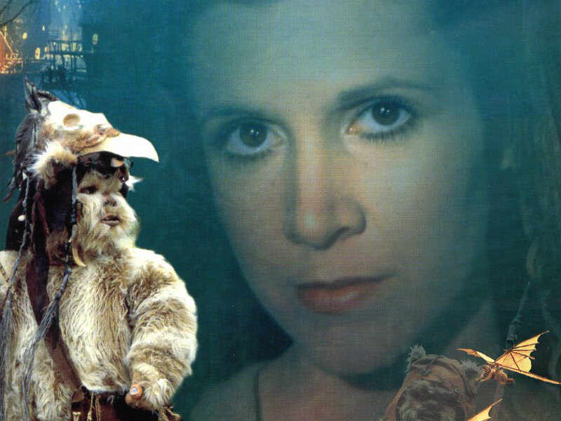 Leia und ein Ewok