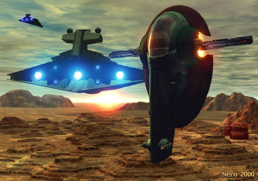 Slave 1 & Stardestroyers