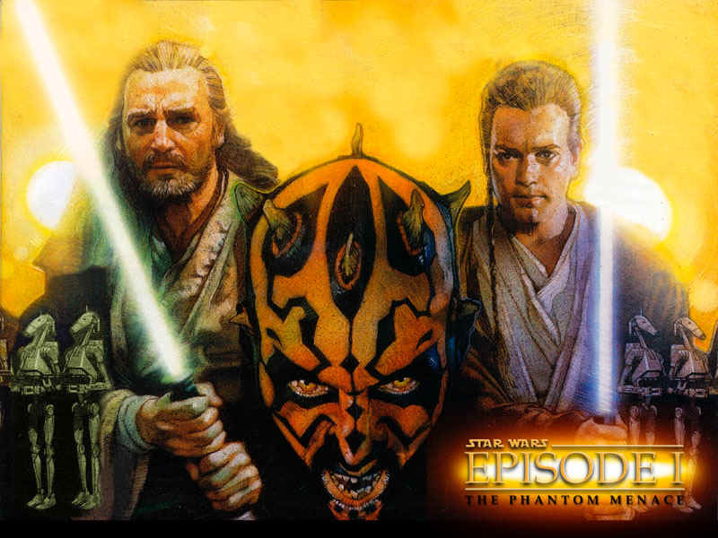 Obi-Wan, Qui Gon, Darth Maul