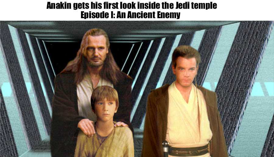 Anakin gets his first look inside the Jedi Temple