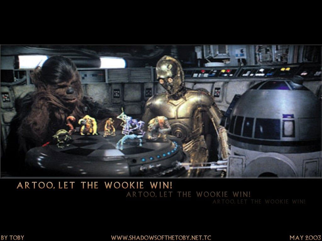 Chewie, C-3PO und R2-D2