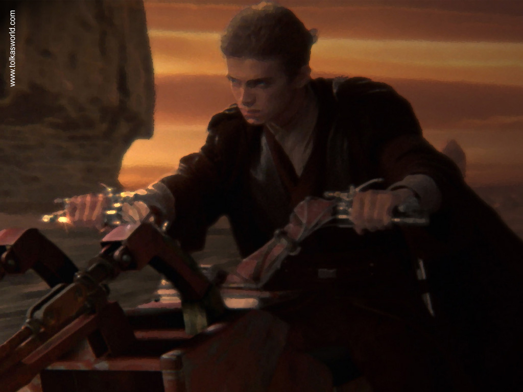 Anakin auf dem Swoop Bike