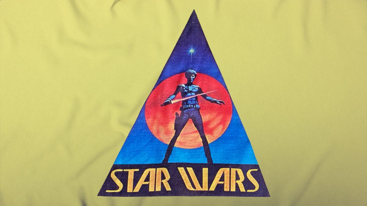 Das Originallogo von Star Wars vom legendären gelben T-Shirt